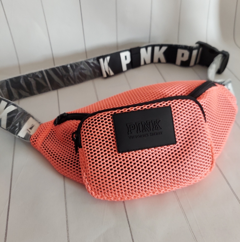 Victoria's Secret PINK Mesh Fanny Pack/Belt Bag -Pink/Coral